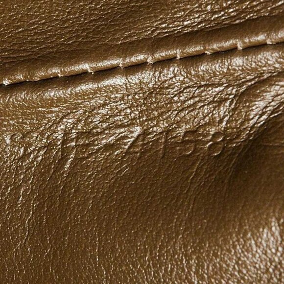 Celine Khaki Quilted Calfskin C Zip Pouch - Picture 8 of 9